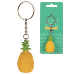 Fun Novelty Tropical Keyring - Pineapple