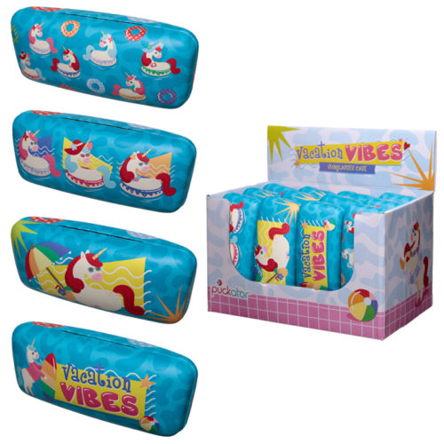 Fun Unicorns Vacation Vibes Sunglasses Case
