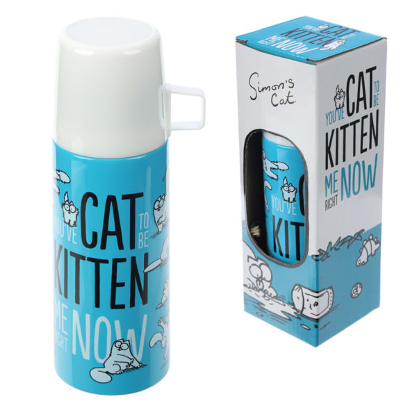 Funky 350ml Flask - Simon's Cat Design