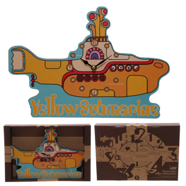 Funky Beatles Yellow Submarine Wall Clock