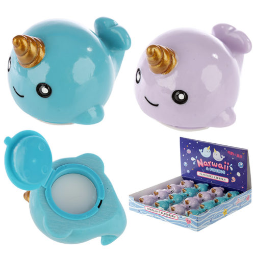 Funky Lip Balm - Cute Narwhal Design