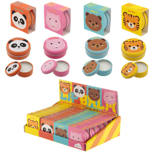 Funky Lip Balm in a Tin - Cute Animal Designs