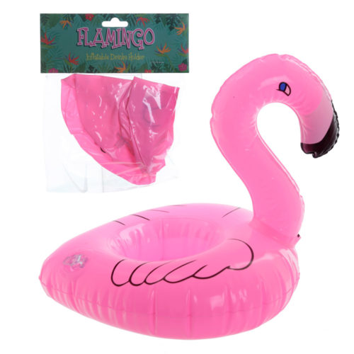 Funky Tropical Inflatable Drinks Holder - Flamingo