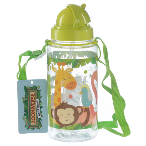Funky Zoo Animals Design 450ml Childrens Water Bottle