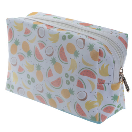 Handy PVC Make Up Toilette Wash Bag -  Tropical Fruits
