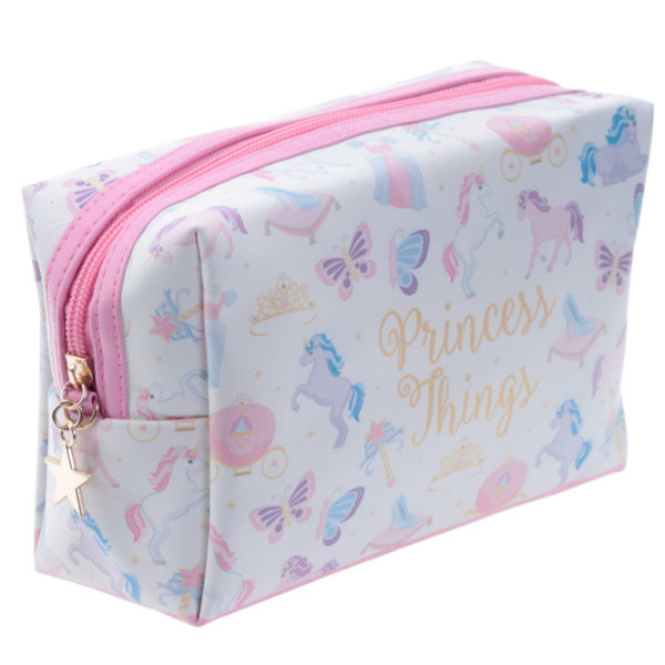 Handy PVC Make Up Toilette Wash Bag - Unicorn Princess