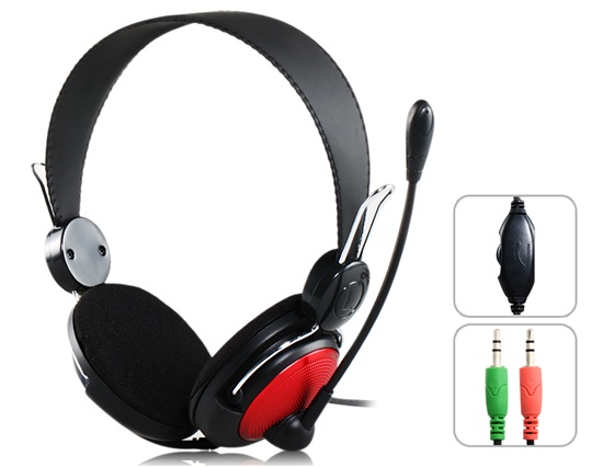 headsets ovleng for computer with microphone