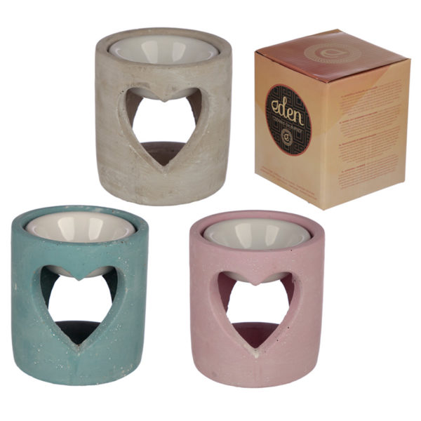 Industrial Style Concrete and Ceramic Oil Burner