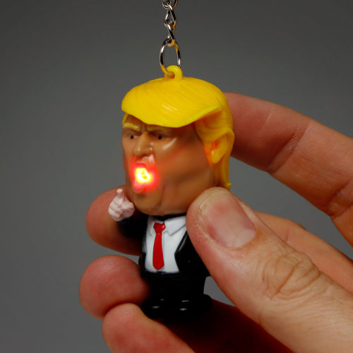 Laughing Light and Sound LED President Keyring