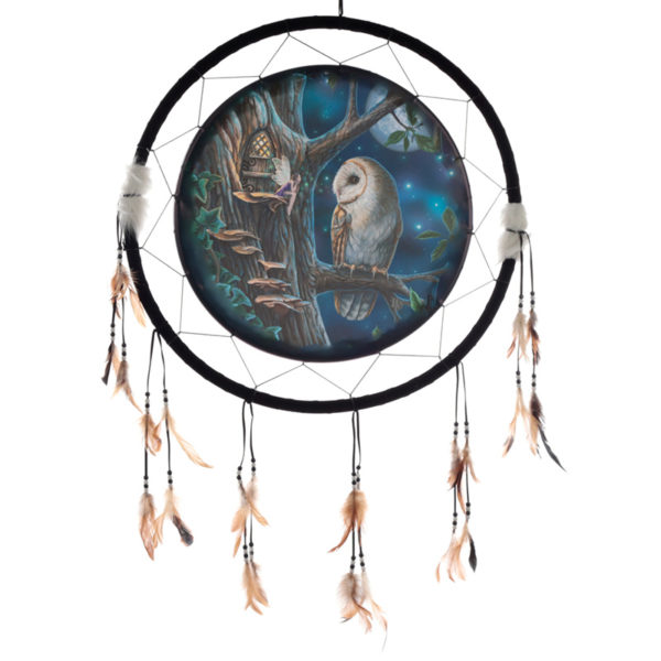 Lisa Parker Fairy Tales Owl and Fairy Dreamcatcher Large