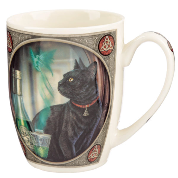 Lisa Parker New Bone China Mug - Absinthe Cat