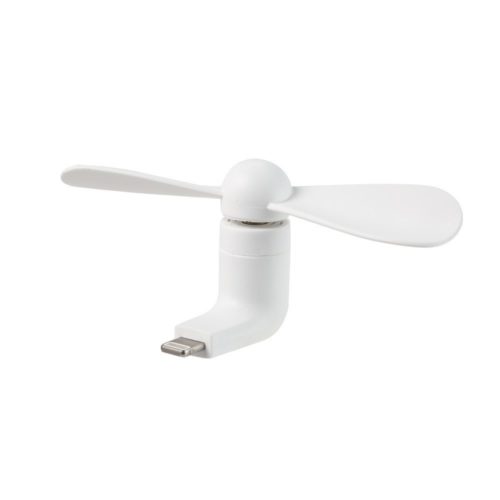 Mini Fan, Remax Refon, for iPhone 5/6/7/SE, Mini, Black, White - 14432