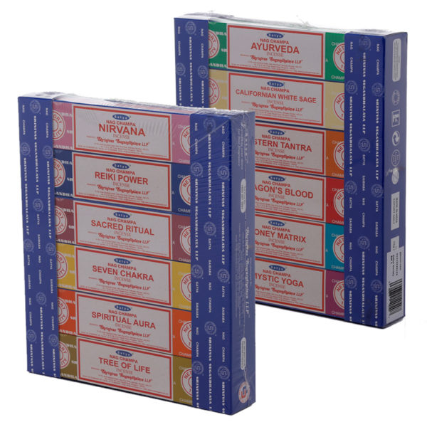 Nag Champa  and  Satya Incense Sticks Mix 1 - Set of 12 Packs