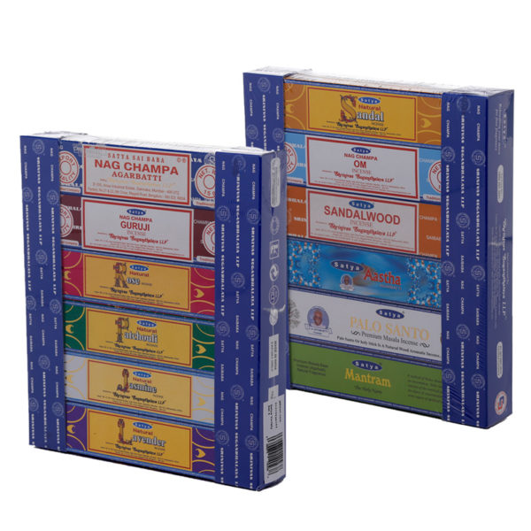 Nag Champa  and  Satya Incense Sticks Mix 4 - Set of 12 Packs