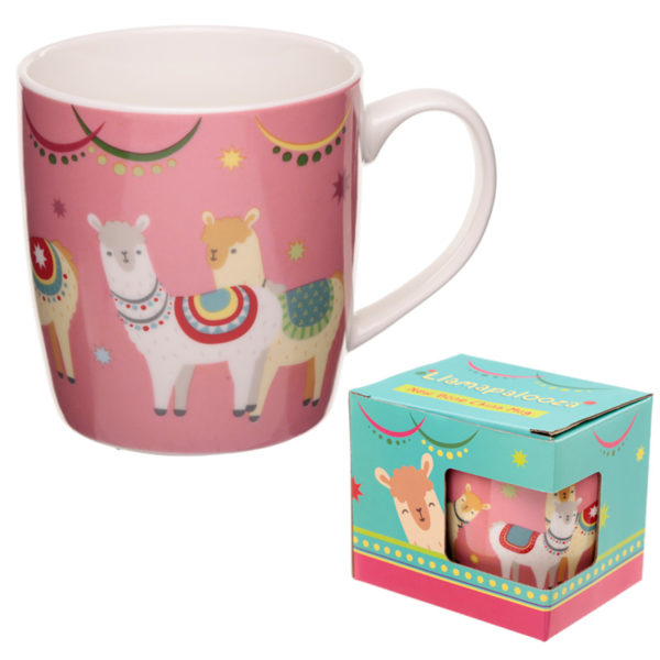 New Bone China Mug - Llamapalooza