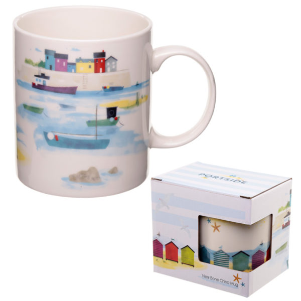 New Bone China Mug - Seaside and Beach Portside Design