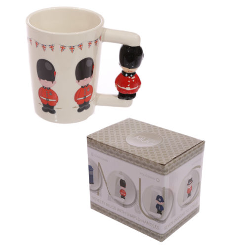 Novelty Ceramic Mug with Guardsman Handle