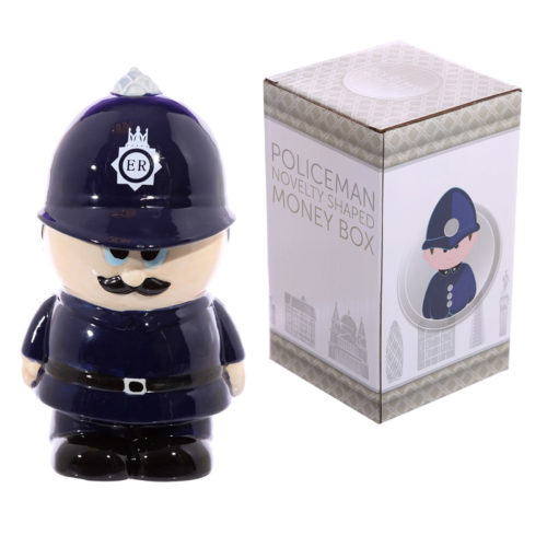 Novelty Ceramic Policeman Money Box