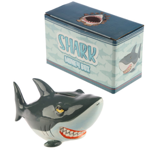 Novelty Ceramic Shark Money Box