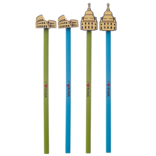 Novelty I Heart Roma Pencil with PVC Top