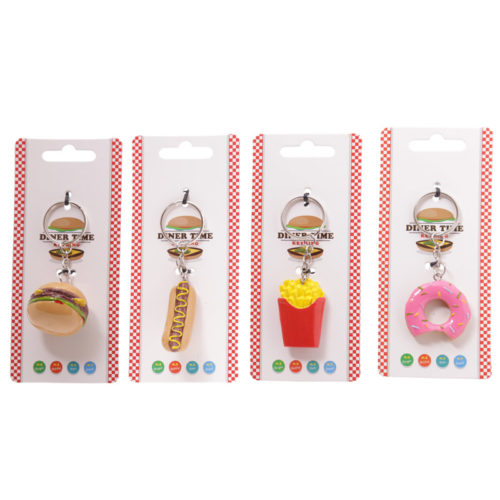 Novelty Keyring - Fast Food Designs