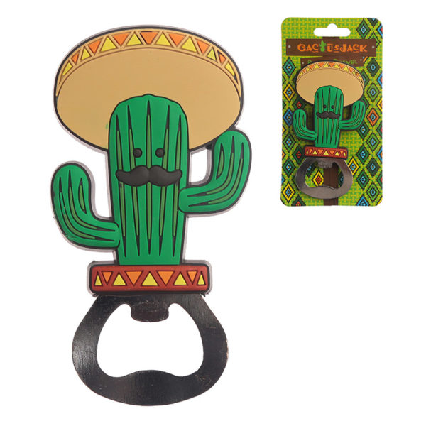 Novelty PVC Bottle Opener - Cactus