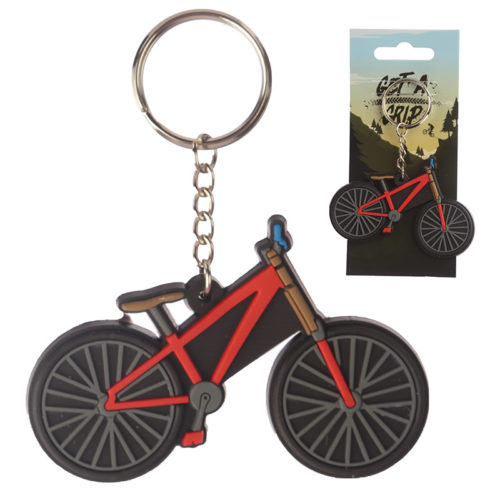 Novelty PVC Keyring - Cycling Bike Design