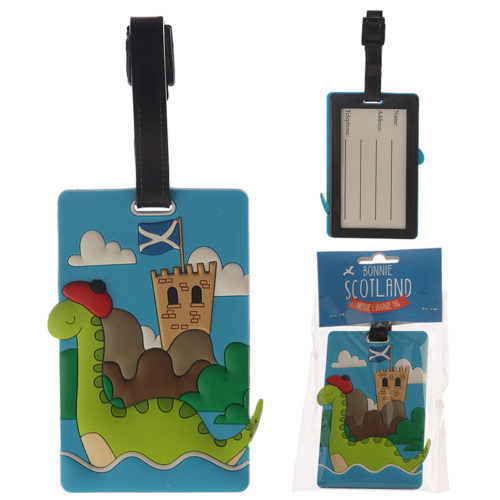 Novelty PVC Luggage Tag - Nessie