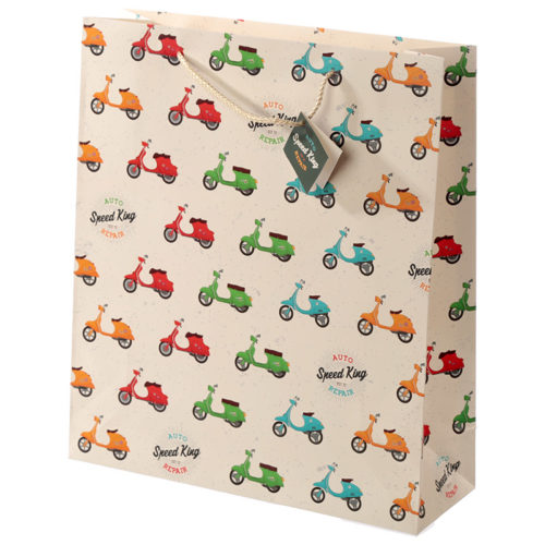 Novelty Scooter Design Extra Large Gift Bag