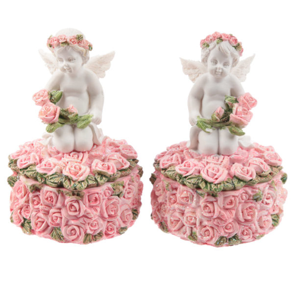 Rose Cherubs - Rose Trinket Box