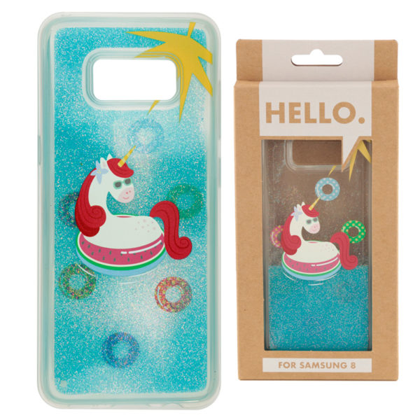 Samsung 8 Phone Case - Tropical Vacation Vibes Unicorn