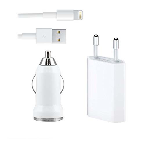 set car charger and network charger travel 12/220v for iphone 5/5s/5c/6/6s with cable 14264 universal chargers set car charger and network charger travel 12/220v for iphone 5/5s/5c/6/6s with cable 14264 chargers for gsm set car charger and network charge