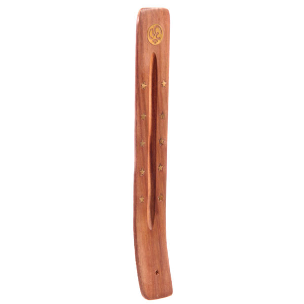 Sheesham Wood Ashcatcher with Metal Star and Symbol Inlay