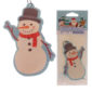 Snowman Shaped Cinnamon Scented Christmas Air Freshener