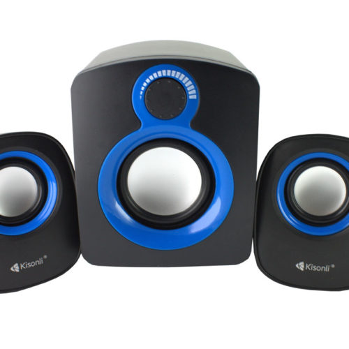 Speakers Kisonli T-008, 5W+3W*2, USB, Black - 22053