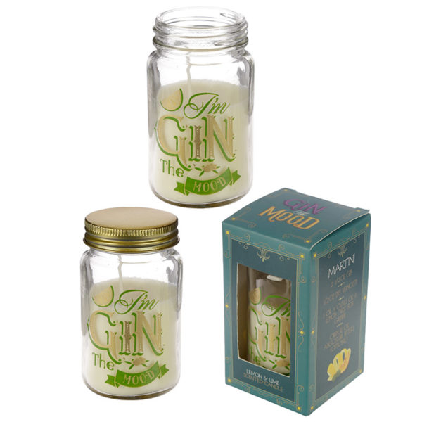 Summer Fragranced Candle Jar - Gin Slogan