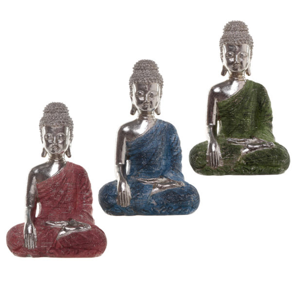 Thai Buddha Figurine - Metallic Meditation