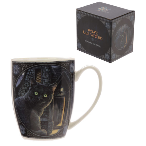What Lies Within Cat Design Lisa Parker New Bone China Mug