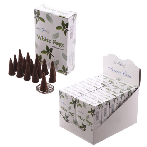 White Sage Stamford Incense Cones