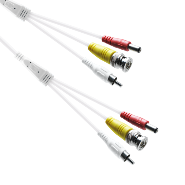 cable detech cctv with power