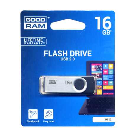 Flash Pen USB 16GB GoodRam Μαυρο