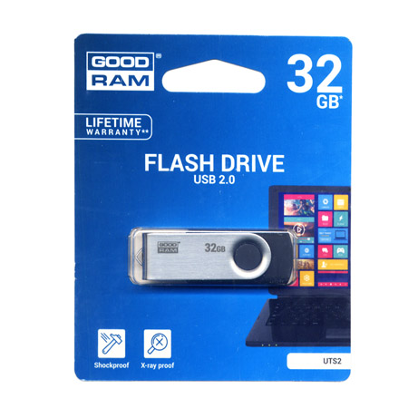 Flash Pen USB 2.0 32GB GoodRam Μαυρο