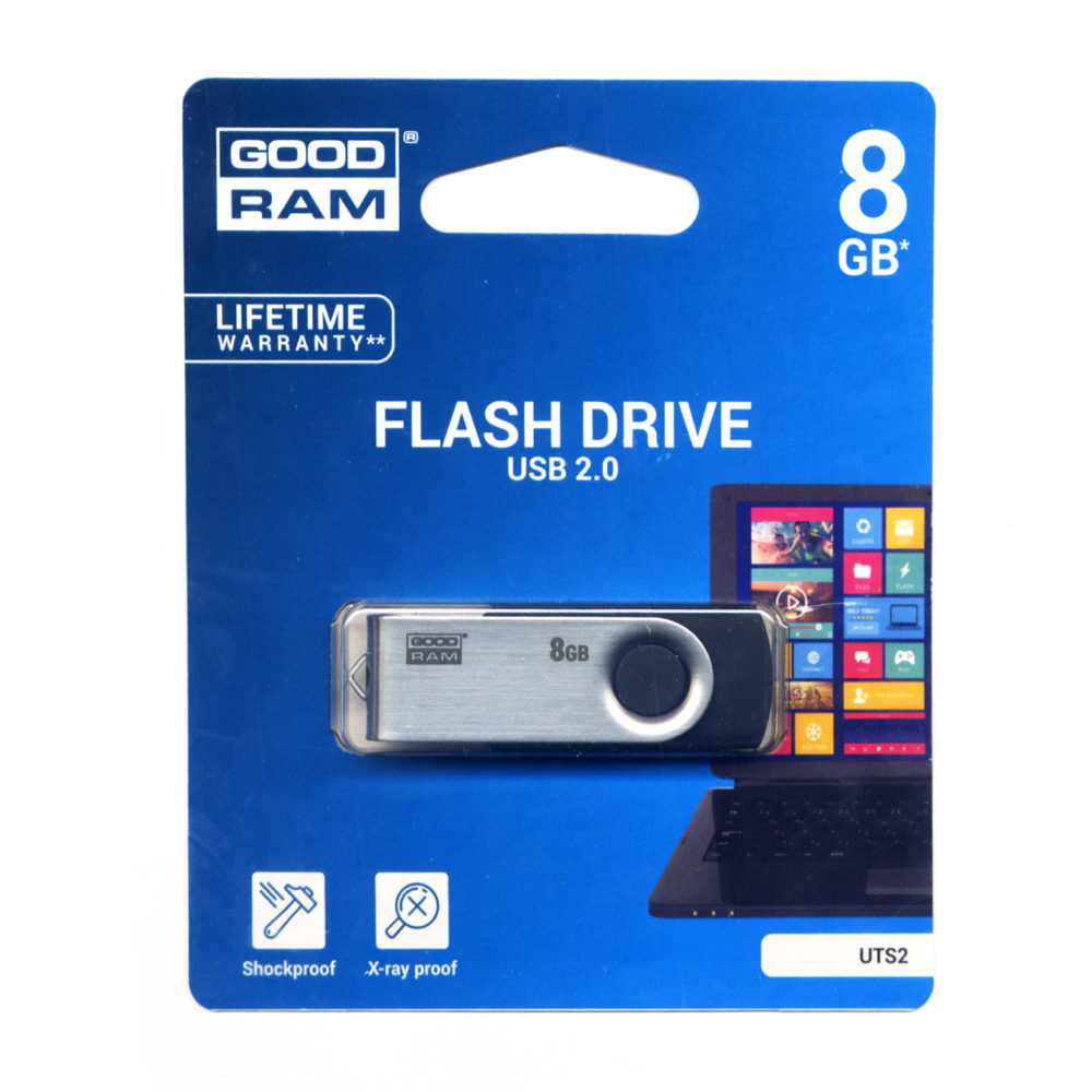Flash Pen USB 2.0 8GB GoodRam Μαυρο