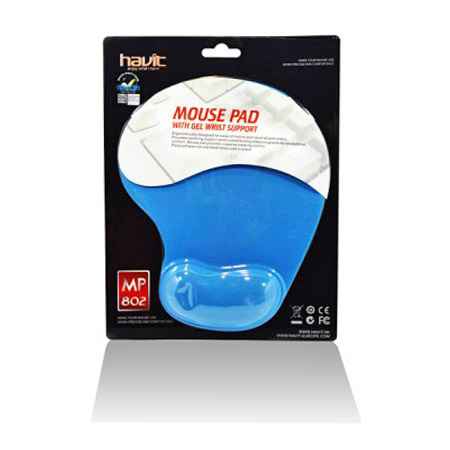 Mousepad with Gel Wrist Support Μπλε