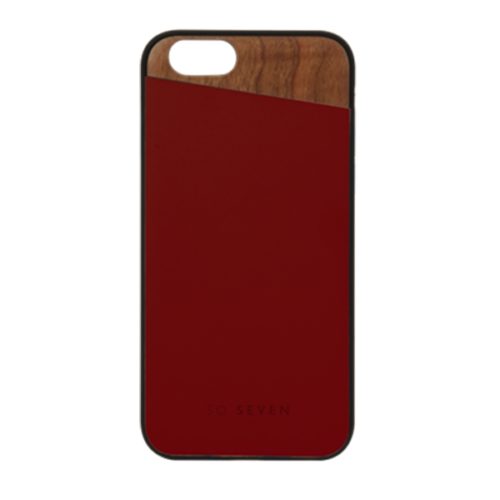 SO SEVEN DANDY WOOD IPHONE 7 8 crimson backcover