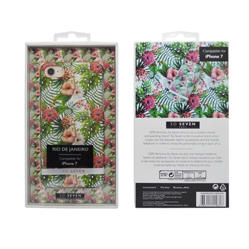 SO SEVEN RIO PINK HIBISCUS IPHONE 7 8 backcover