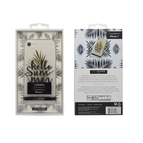 SO SEVEN FASHION CANNES HELLO SUMMER IPHONE 7 8 trans backcover