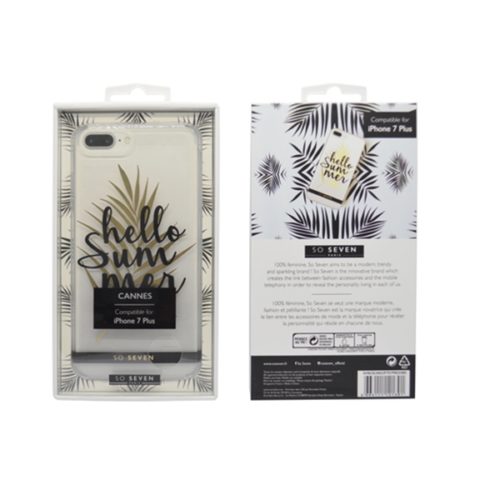 SO SEVEN FASHION CANNES HELLO SUMMER IPHONE 7 PLUS 8 PLUS trans backcover
