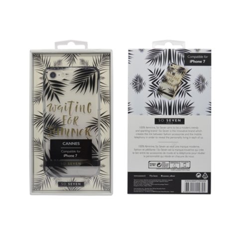 SO SEVEN FASHION CANNES WAITING SUMMER IPHONE 7 8 trans backcover