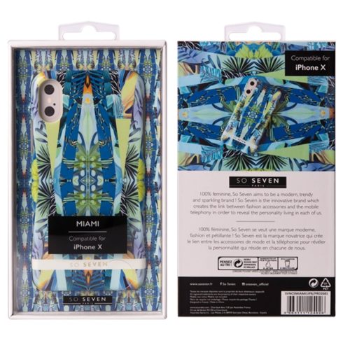 SO SEVEN MIAMI IPHONE X XS blue backcover